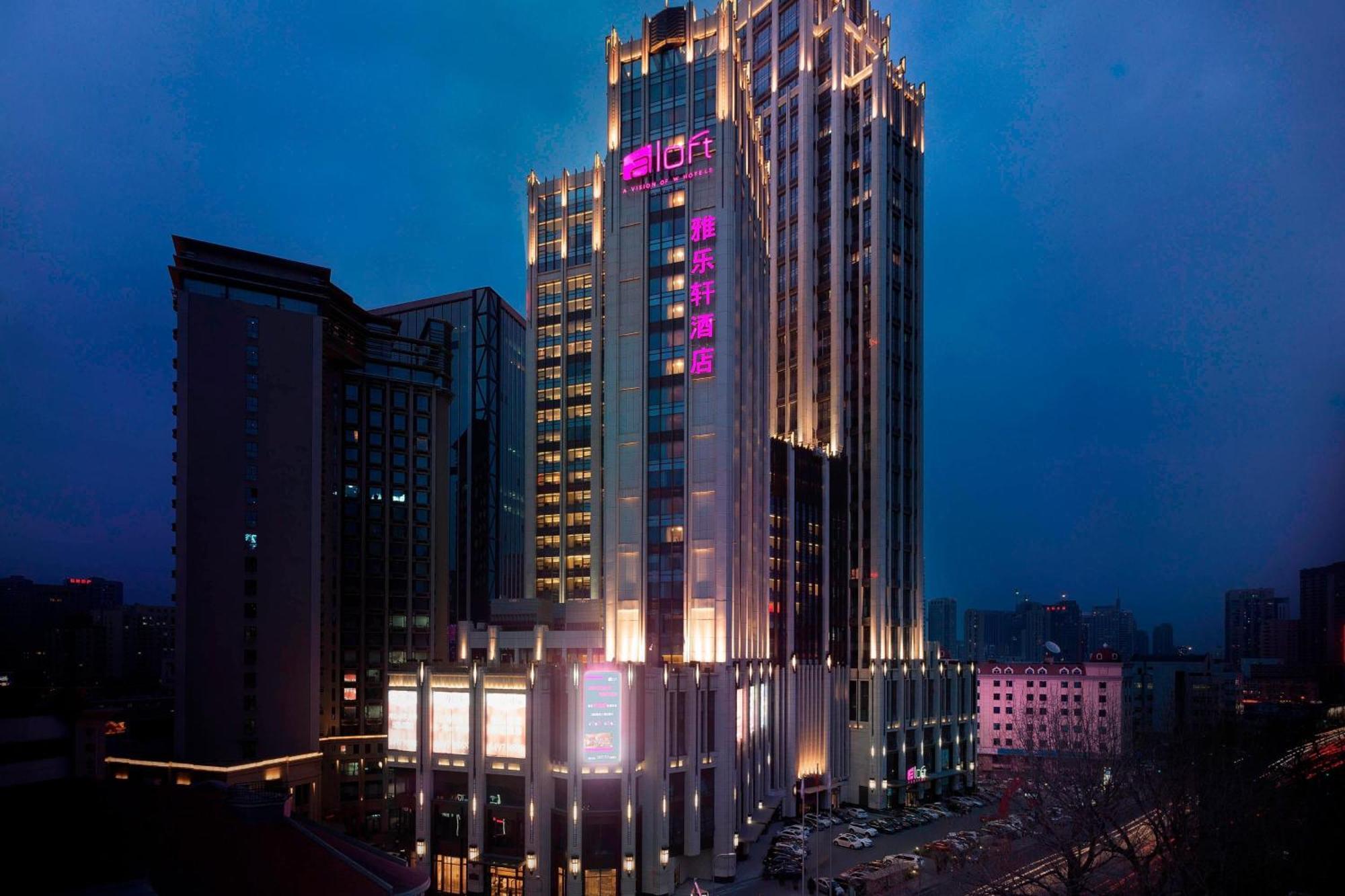 Aloft Dalian Hotell Eksteriør bilde